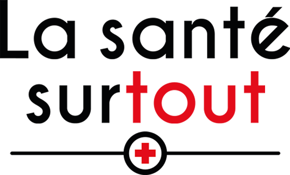 Logo de la santé surtout, une onde sonore avec à sa droite écrite en toute lettre 'La santé surtout'